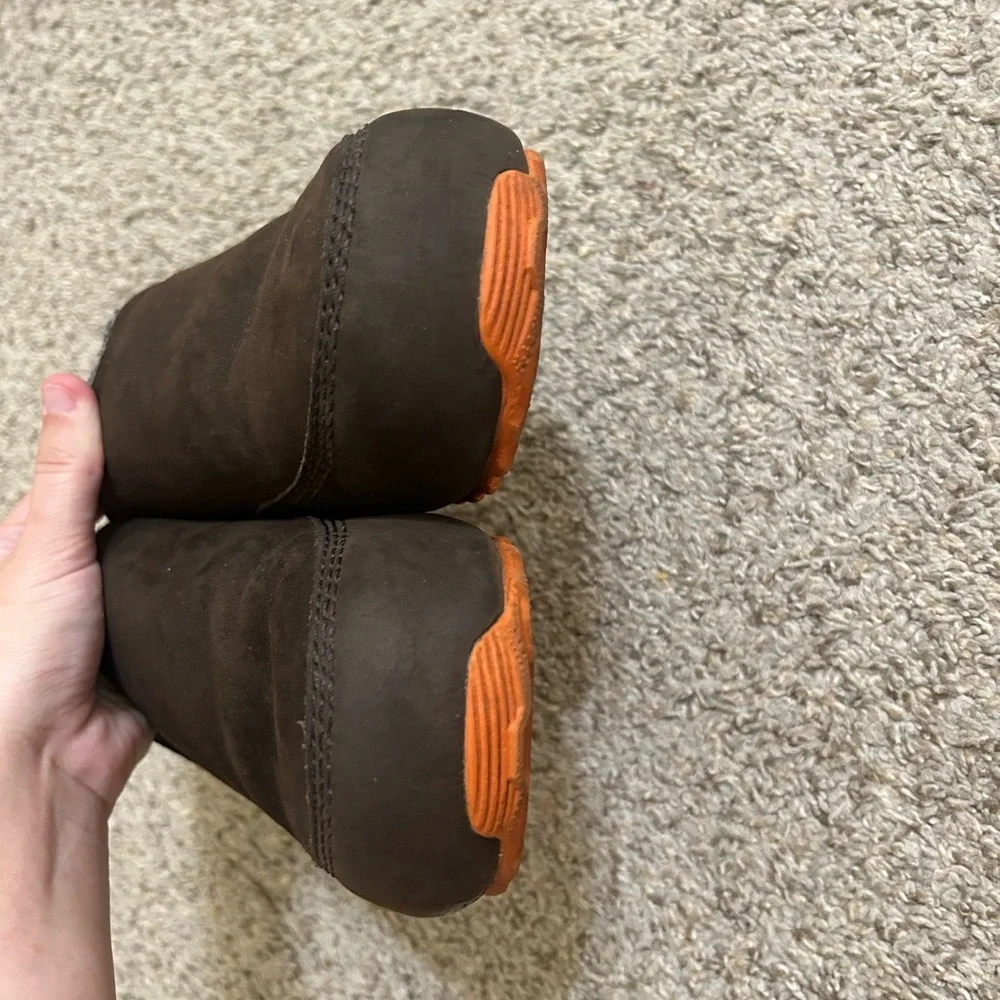 Sorel Fairbanks Arctic Slip-on Shoes Mens Size 8 Brown Leather Winter Waterproof